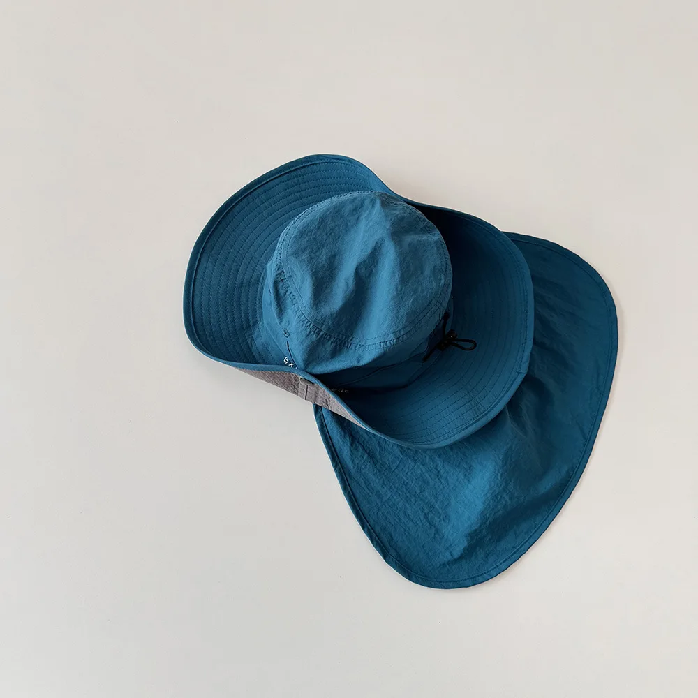 Sombrero de pescador infantil de secado rápido con letras - imagen 4