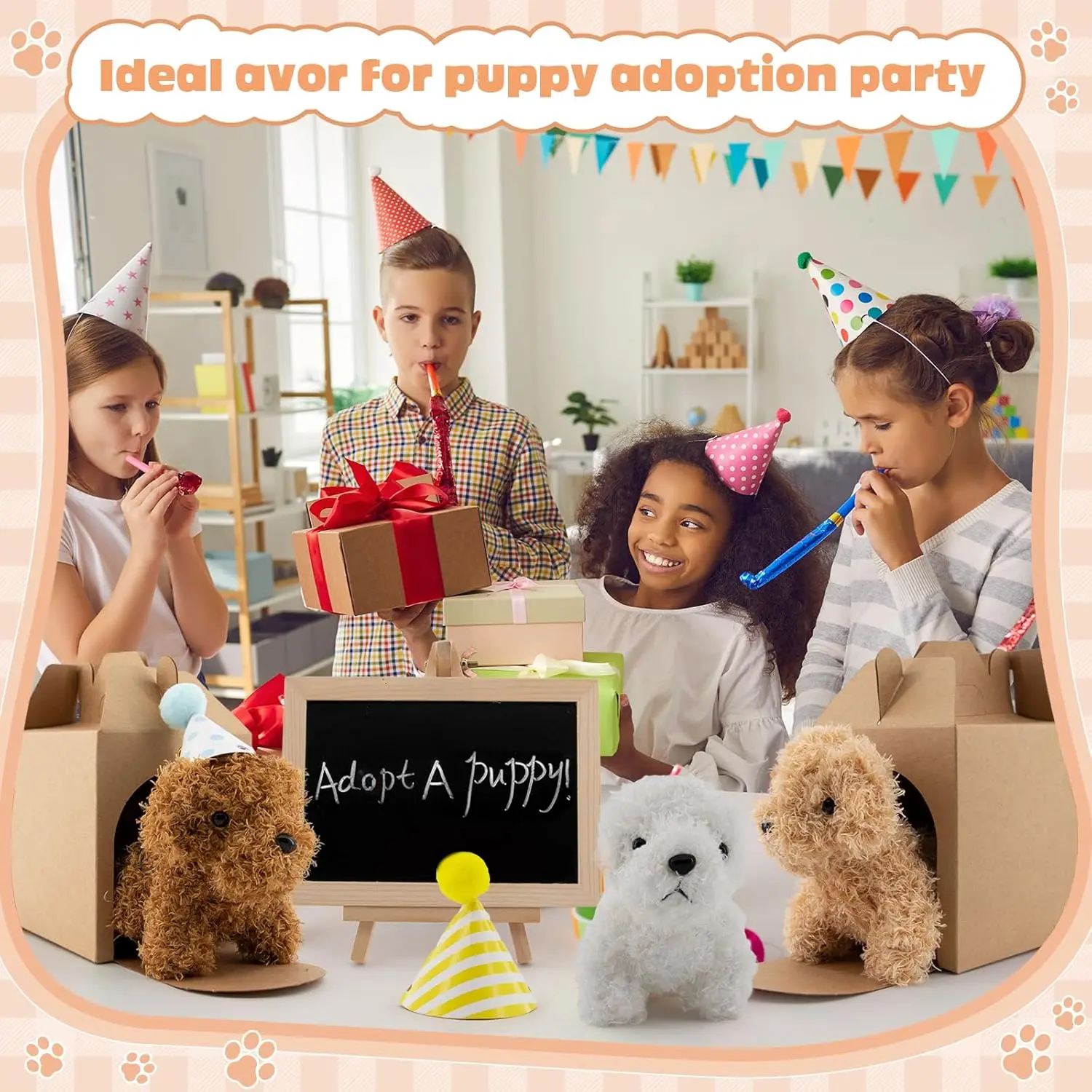 Recuerdos de fiesta mini animales de peluche para cumpleaños - imagen 3