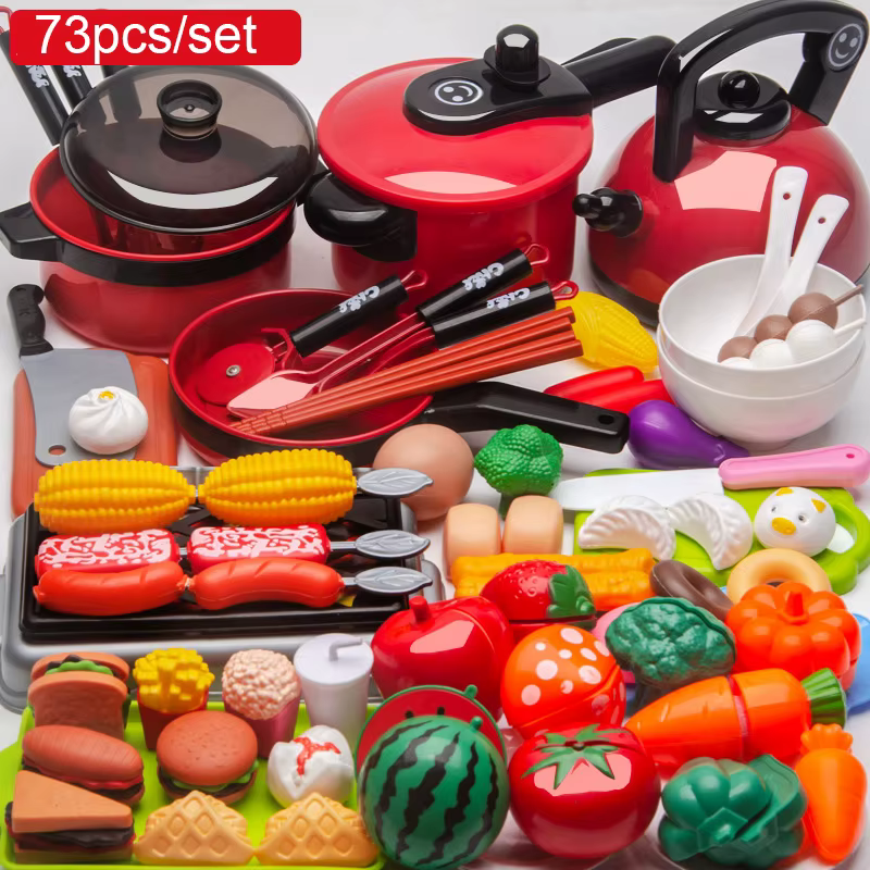 Frutas y verduras de juego cortables