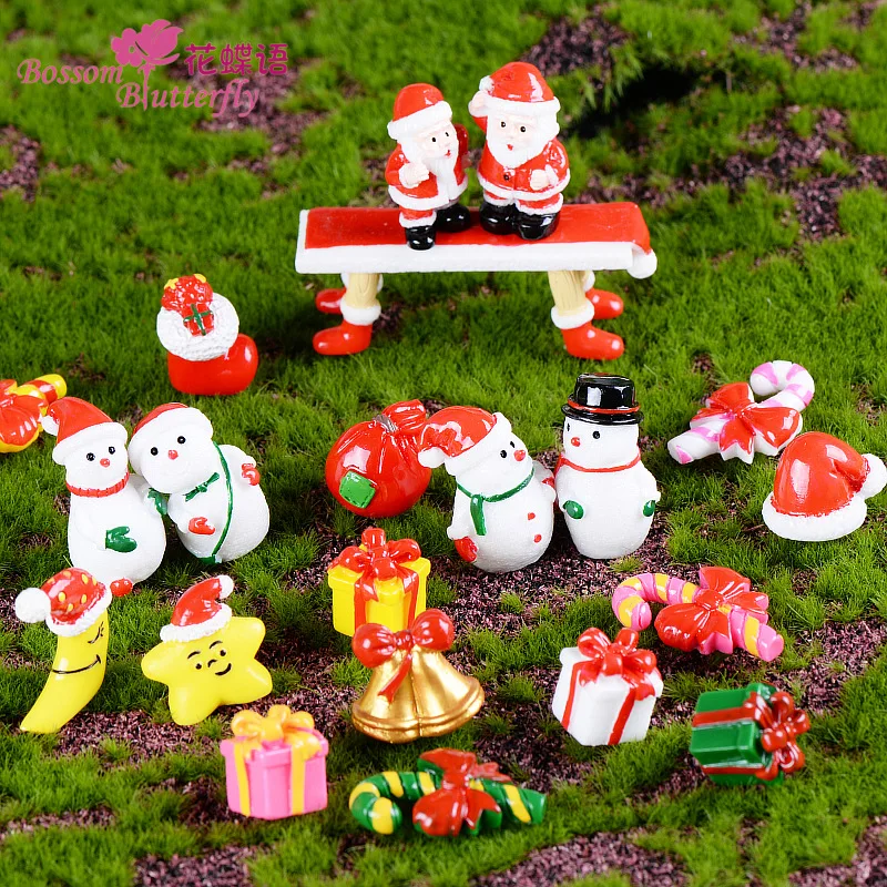 Figuras navideñas de resina – Muñeco de nieve y Papá Noel - imagen 5