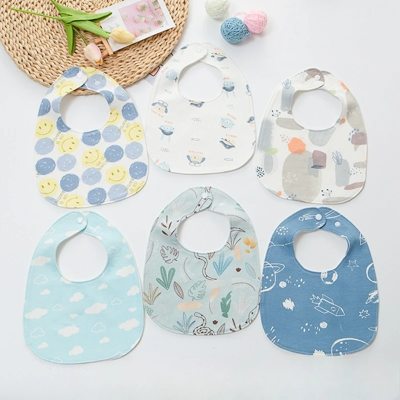 Baberos para bebé en forma de U absorbentes de algodón suave - imagen 2