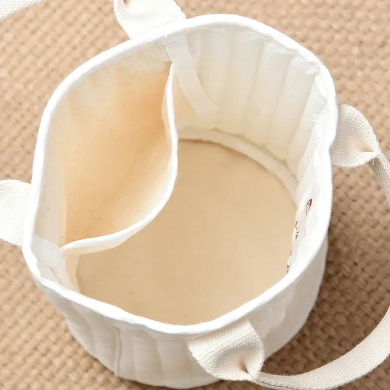 Bolso para pañales de algodón con bordado y cierre para cochecito - imagen 3
