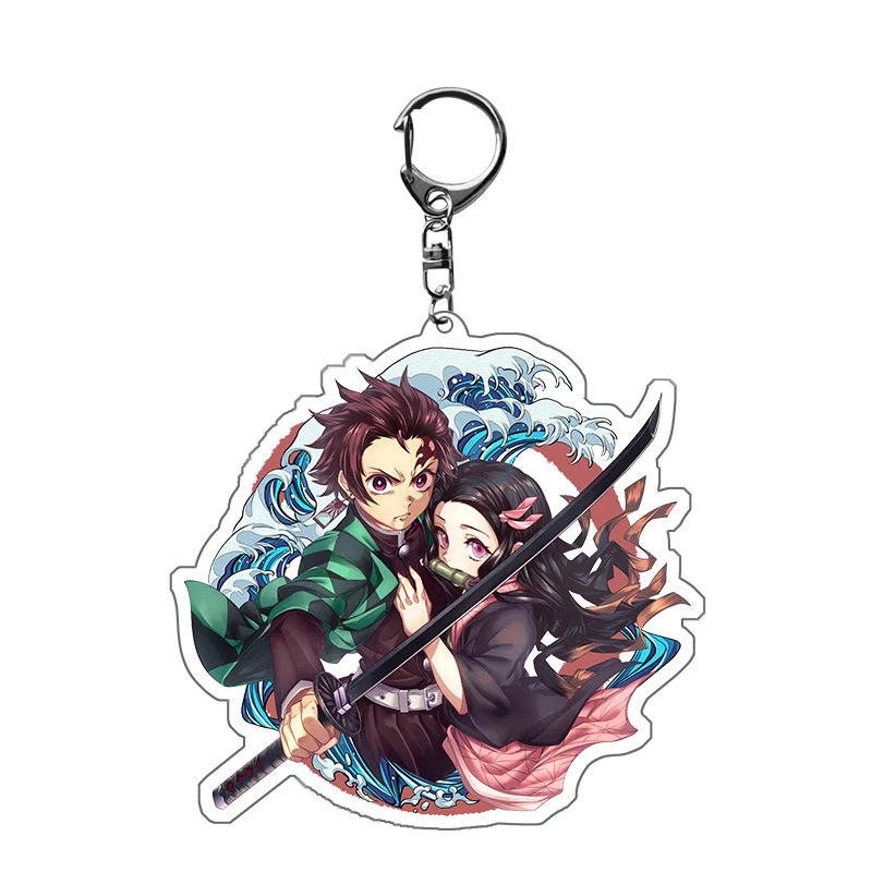Llavero de Demon Slayer para niños con personaje y asa colgante - imagen 4