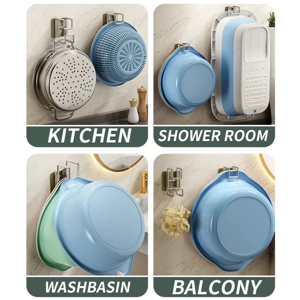 Ganches adhesivos para pared de acero inoxidable sin taladrar - imagen 3