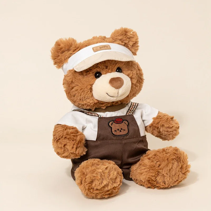 Peluche osito blanco con vestido y cojín acolchado para niños - imagen 4