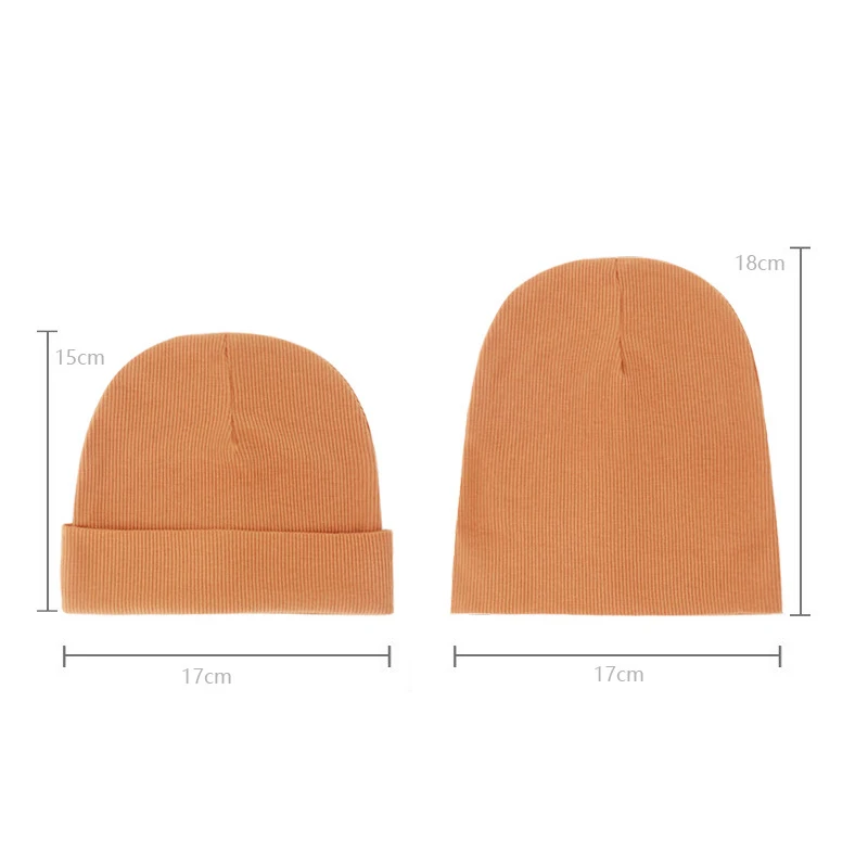 Gorro bebé recién nacido color caramelo