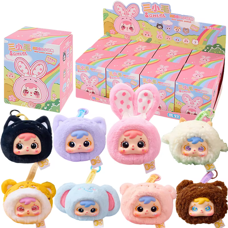 Llavero de peluche conejo Samuel Mini para bolso y llaves - imagen 3