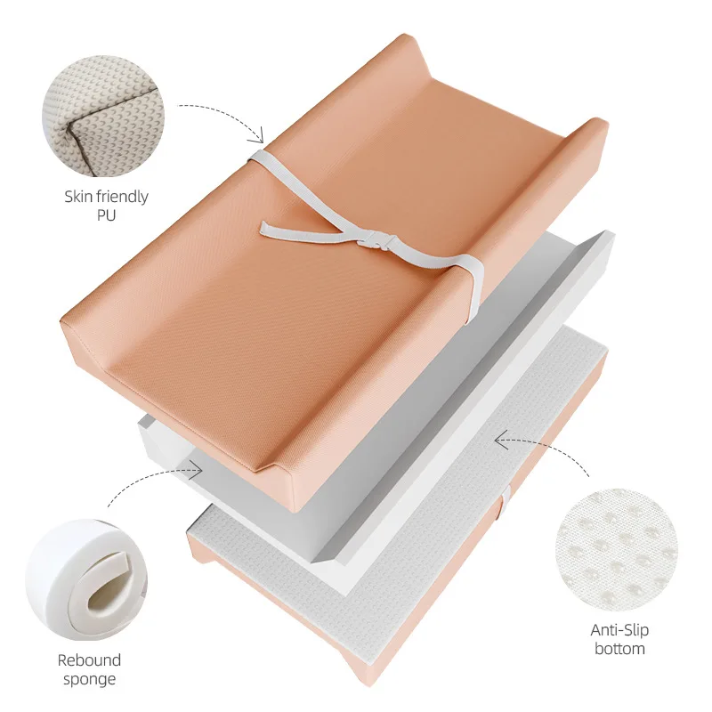 Cambiador plegable para bebé con almohadilla impermeable - imagen 3