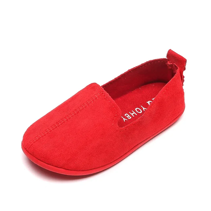 Mocasines de ante para niños y niñas – Suela suave y perfil bajo