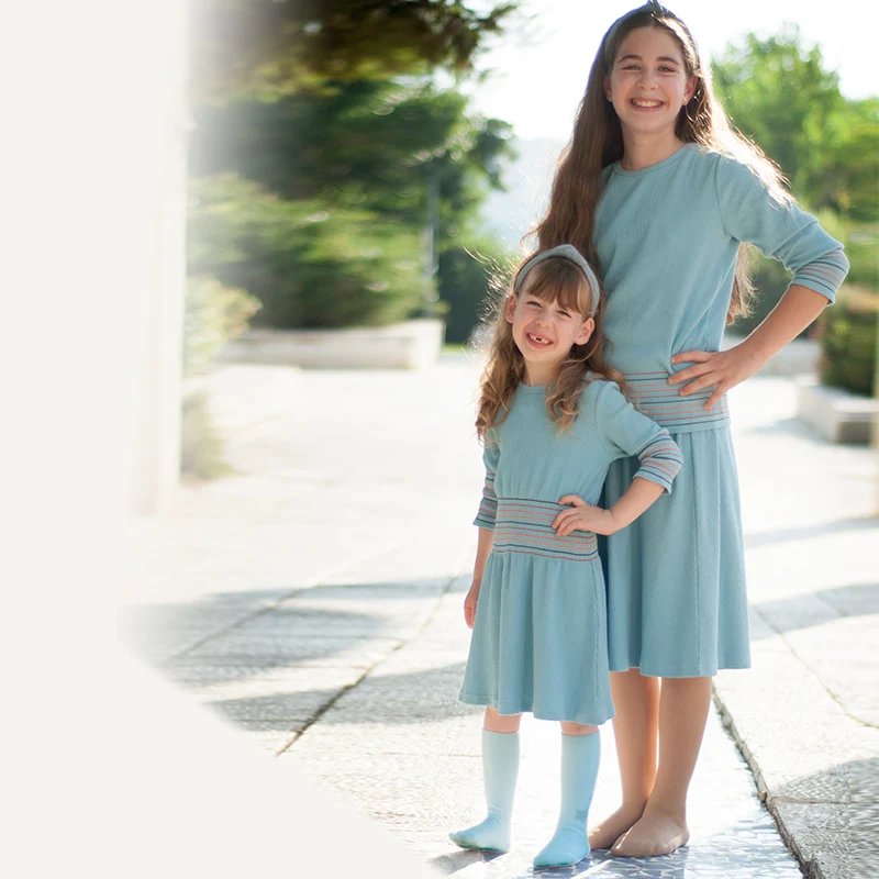 Vestido de algodón con cremallera oculta para niña – Invierno - imagen 4