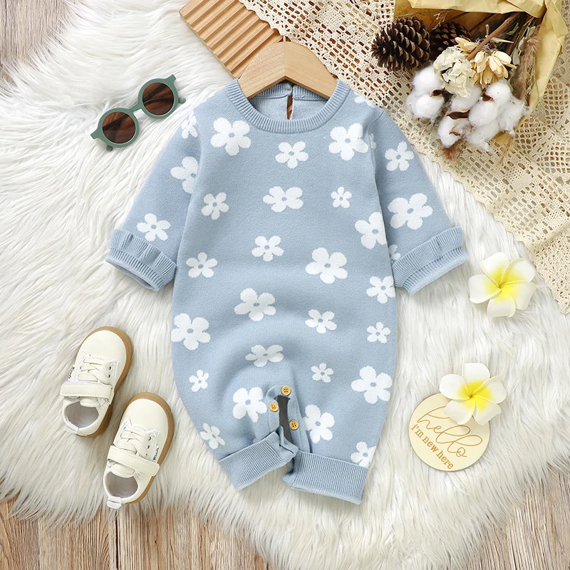 Peleles bebé estampado floral para primavera, otoño e invierno