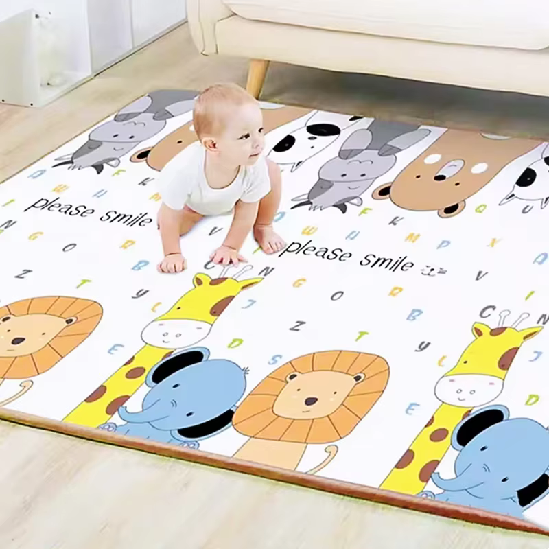 Alfombra plegada para fácil almacenamiento