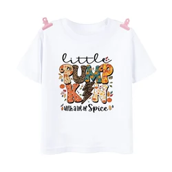 Camiseta Halloween niño – Estampa calabaza otoñal