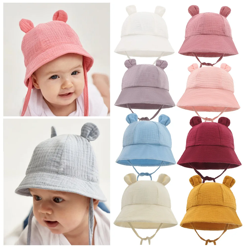 Gorra solar bebé algodón Panamá con orejas de conejo - imagen 2
