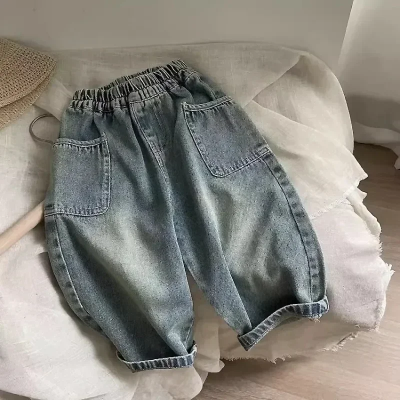 Pantalones vaqueros rectos para niños – estilo casual holgado - imagen 5