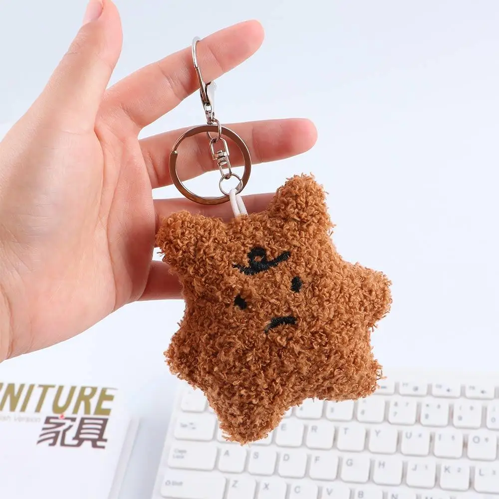 Llavero colgante de oso de peluche para coche con diseño triste - imagen 5
