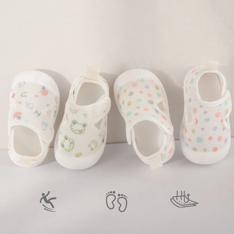 Sandalias de malla transpirables para recién nacido suaves - imagen 4
