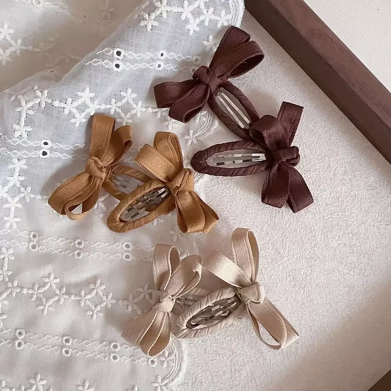 Pinzas para el pelo de bebe - Lazos y algodon otono invierno - imagen 2
