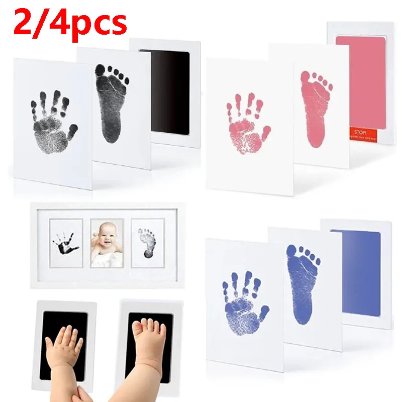 Kit huellas de mano para bebé – Almohadilla de tinta segura no tóxica
