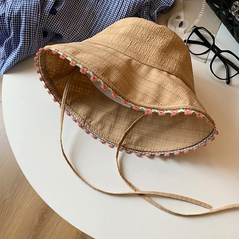 Sombrero de pescador otoño para mujer, protección solar anti-viento - imagen 4