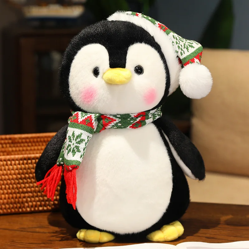 Peluche cojín de pingüino relleno suave para regalo cumpleaños - imagen 3