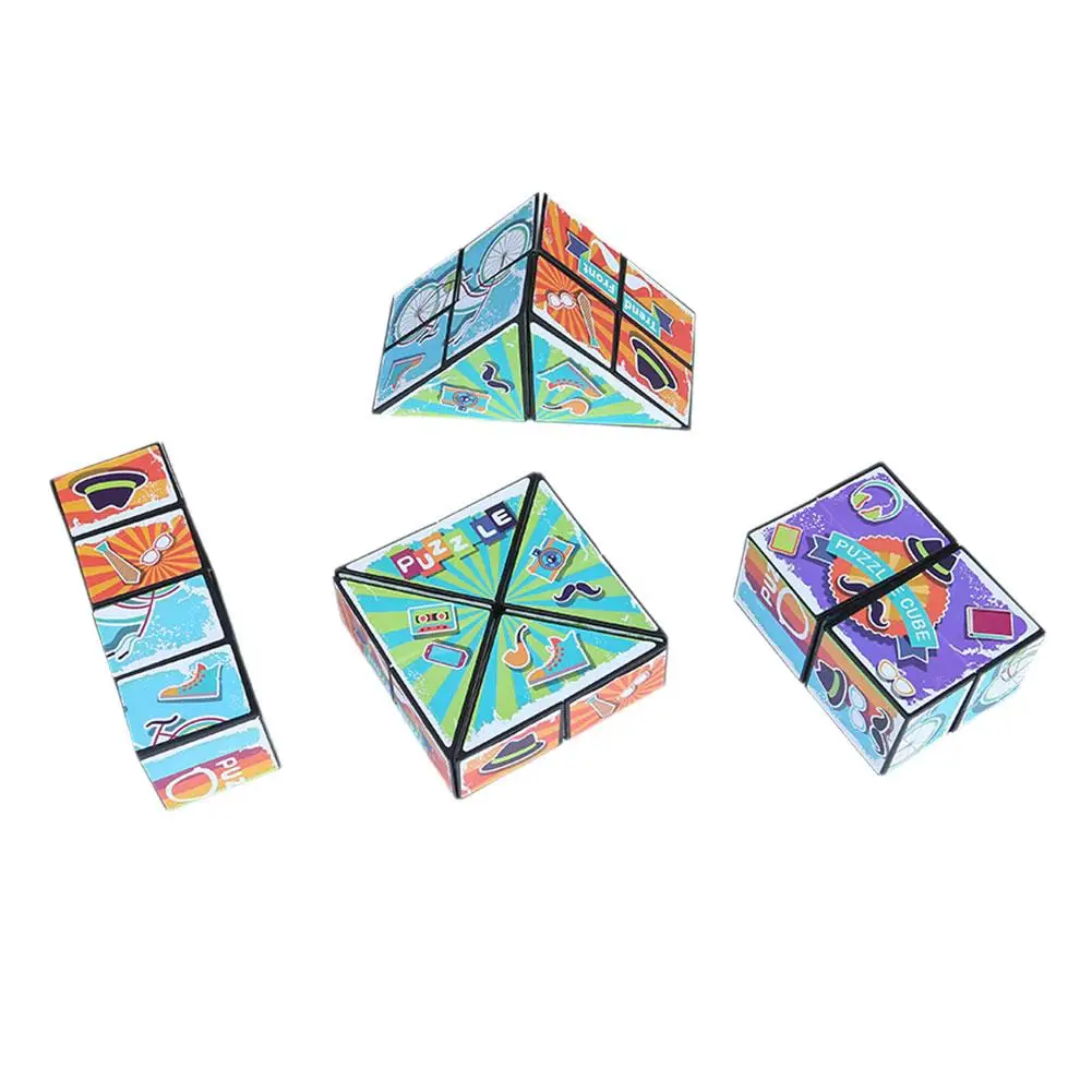 Cubo mágico antiestrés magnético para niños, rompecabezas infinito - imagen 2