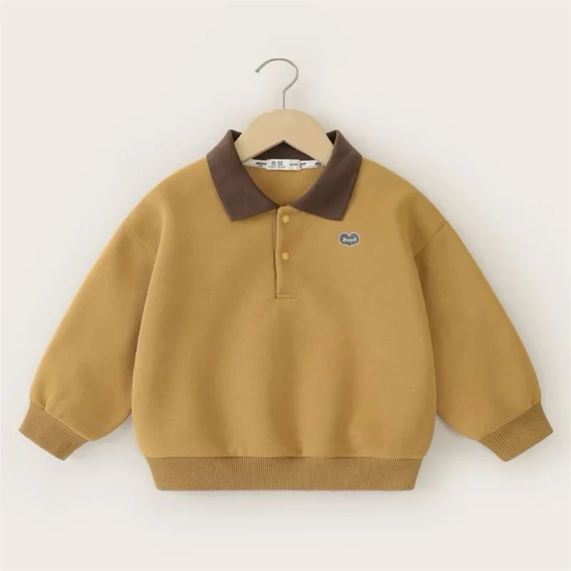 Jersey de otoño manga larga infantil con letras informales - imagen 5