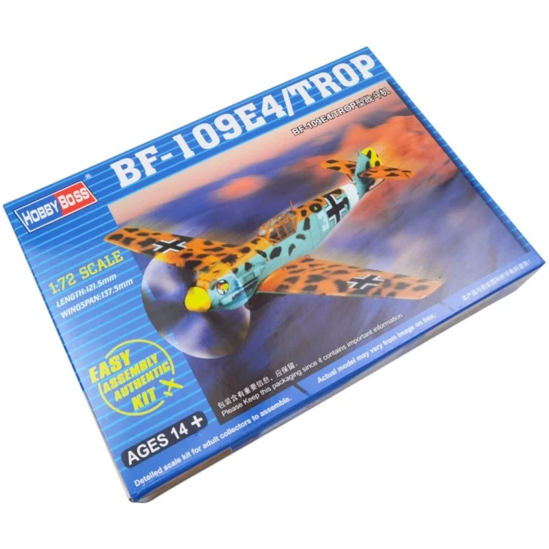 Trumpeter Kit de modelo de avión BF-109E4 Trop Fighter de plástico - imagen 5