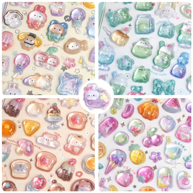 Pegatinas transparentes con diseño graffiti