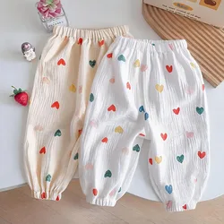 Pantalones antimosquitos de verano estilo harem para niños y niñas