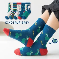 Calcetines de algodón con dinosaurios para niños - Otoño Invierno