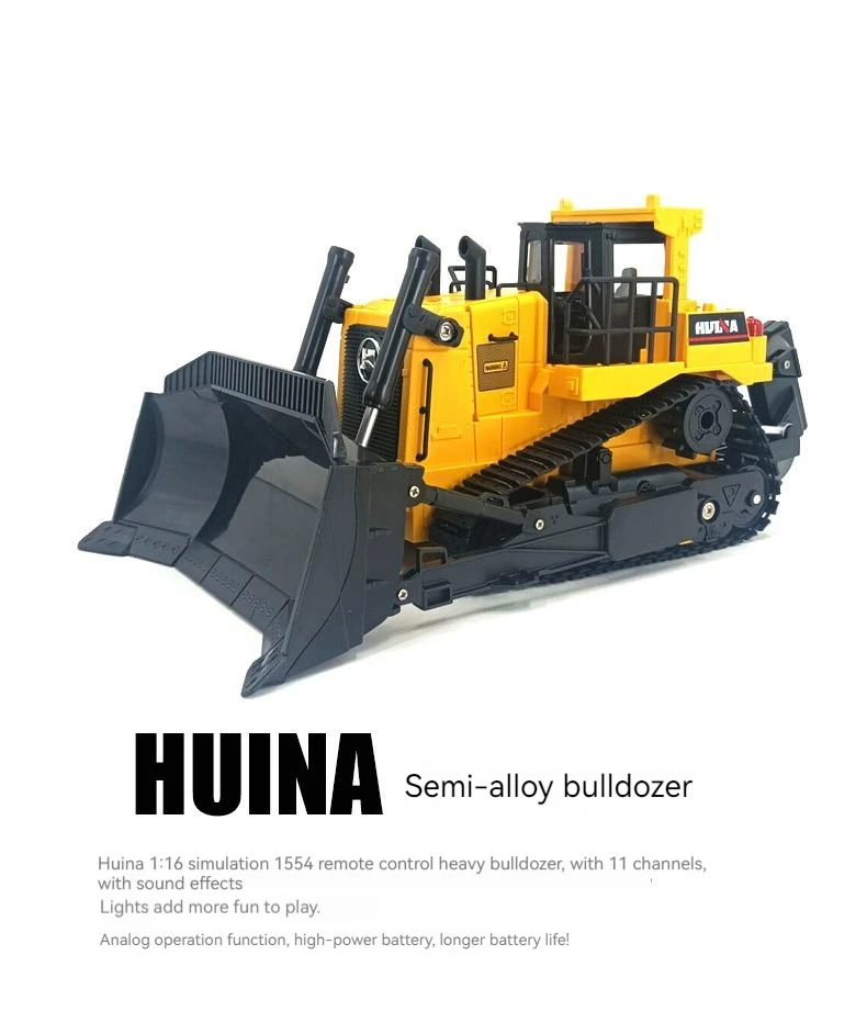 Bulldozer RC con diseño de tractor e ingeniería