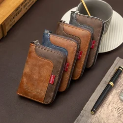Cartera antirrobo de piel sintética con ranuras y protección