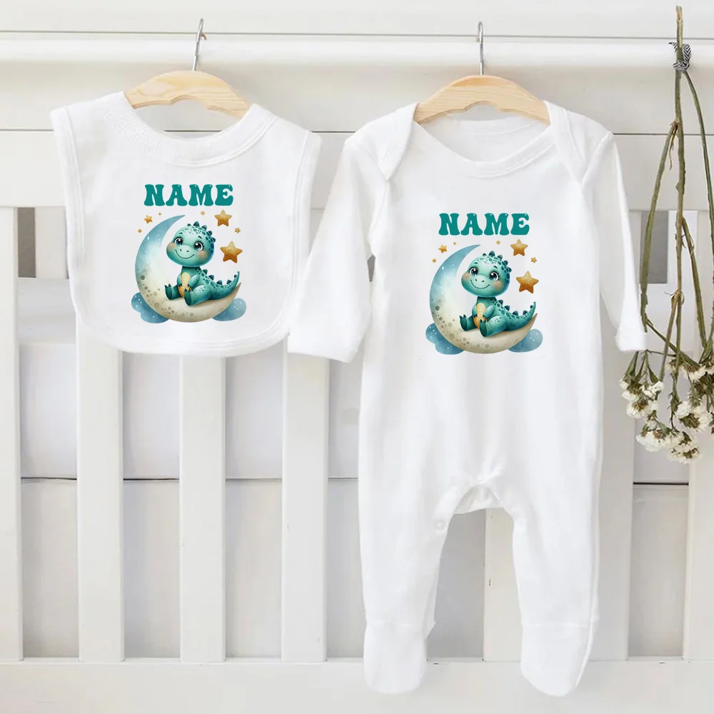 Conjunto babero y body personalizado para bebé recién nacido - imagen 4