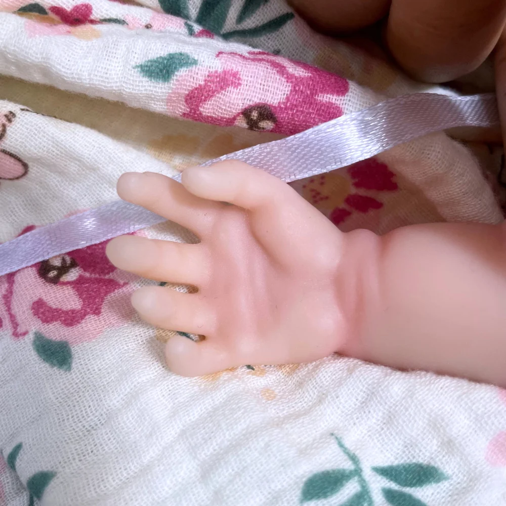 Muñeca reborn LouLou de silicona realista con boca abierta - imagen 2