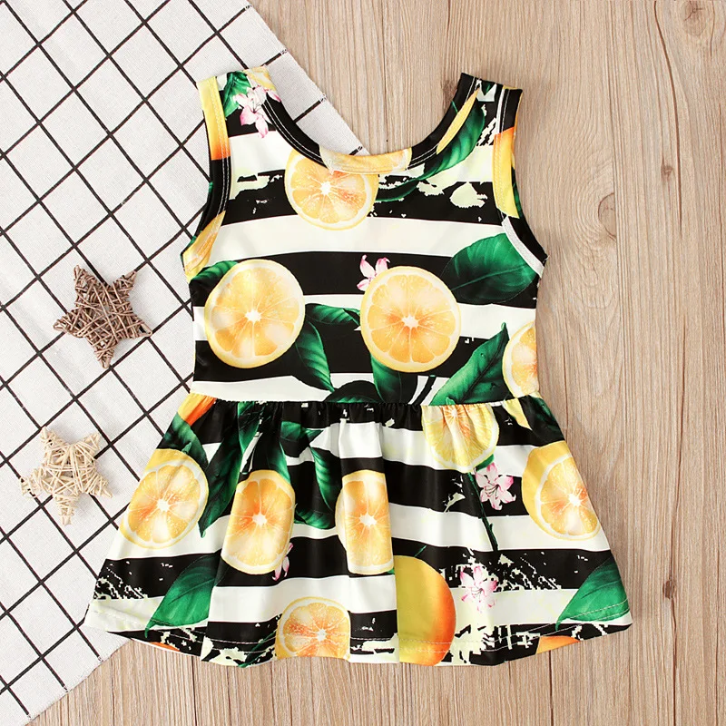 Vestido princesa limón sin mangas bebé niña verano 0-3 meses - imagen 2
