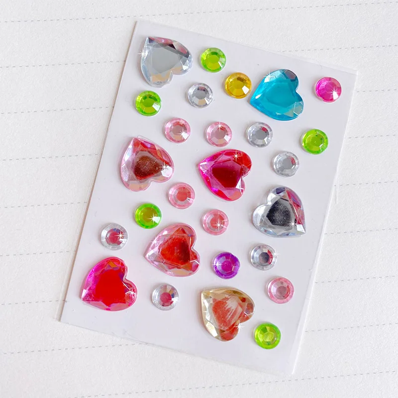 Pegatinas Mini de diamantes acrílicos 3D – Decoración artesanal para niños - imagen 3