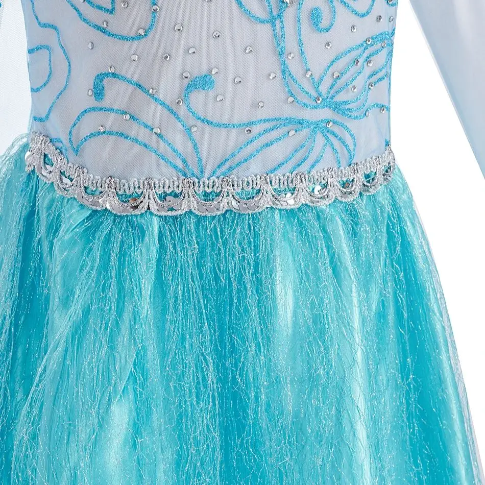 Disfraz de Reina de las Nieves para niñas pequeñas con vestido elegante - imagen 3