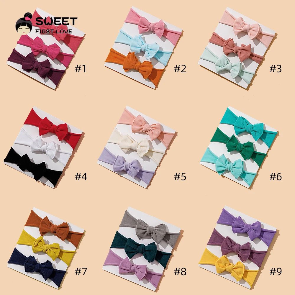 Diadema bebé lazo elástico nailón suave - imagen 5