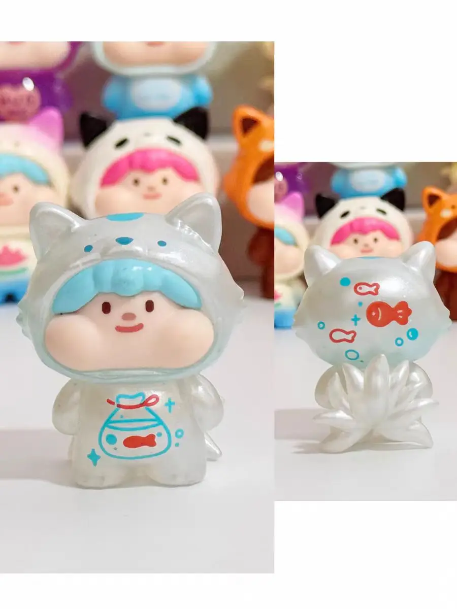 Detalle de la cápsula opaca Marshmallow Fox