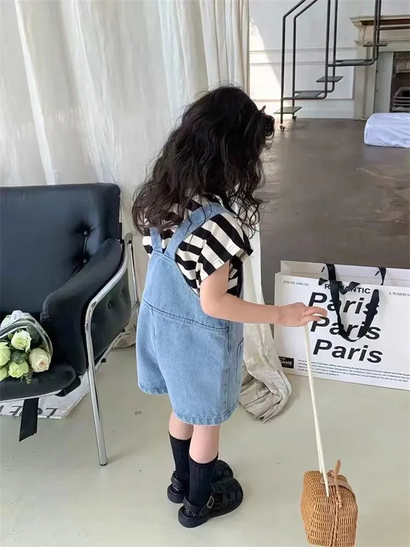 Pantalones cortos vaqueros de estilo occidental para niñas de verano - imagen 5