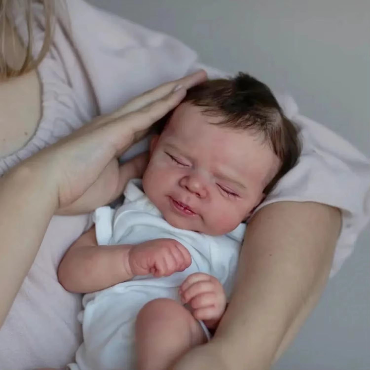 Pascale Muñeca Reborn bebé durmiente recién nacido piel 3D detalles