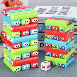 Torre de apilamiento bloques de construcción coloridos para niños