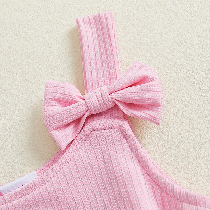 Tregren Vestido de cumpleaños sin mangas para niña con fresa - imagen 3