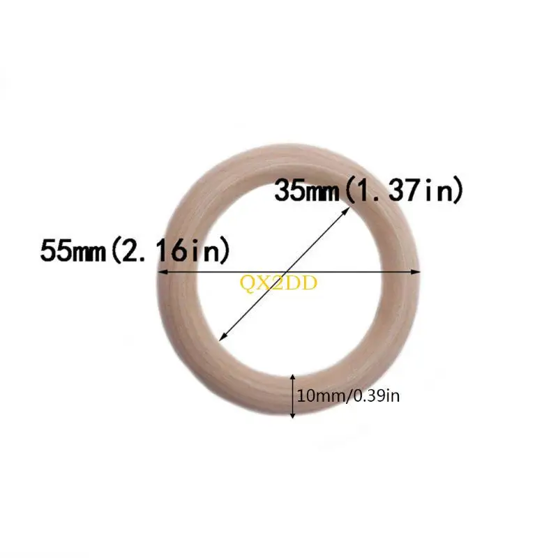 Anillos redondos lisos sin pintura