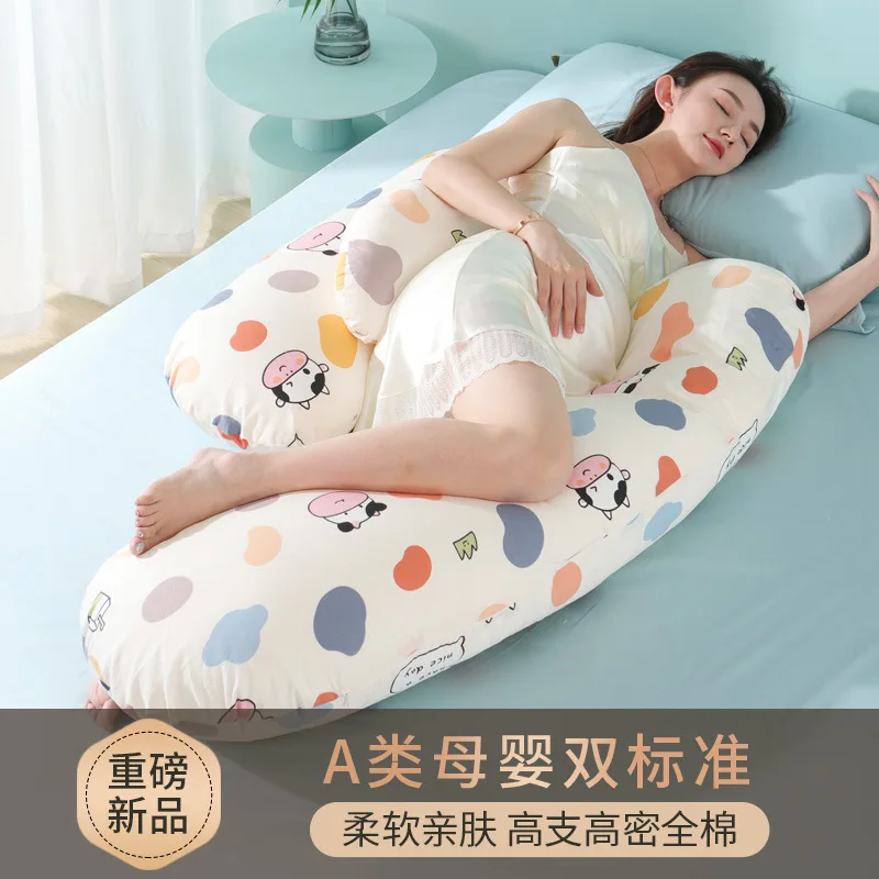 Almohada embarazo para dormir lateral con soporte abdominal