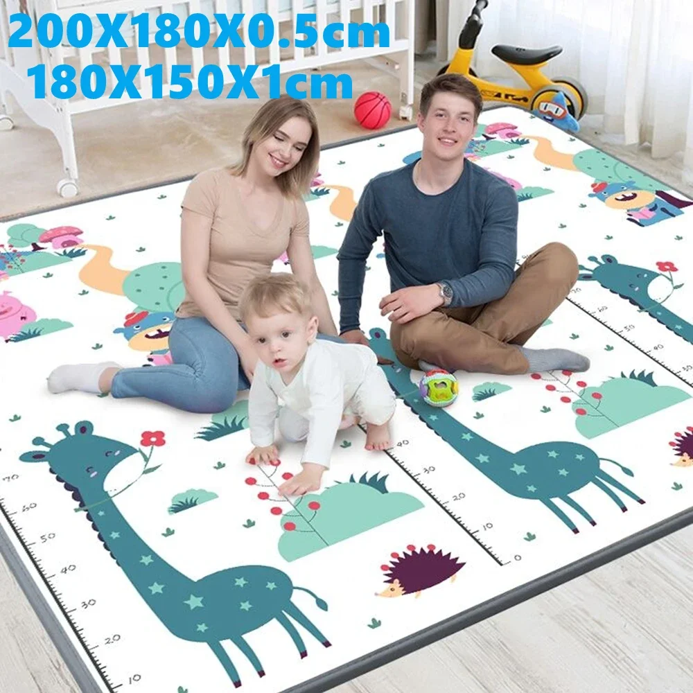 Alfombra de juego plegable gruesa para bebés con dibujos animados - imagen 3