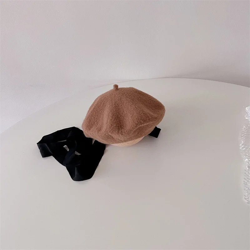 Milangel Gorro de Princesa Lana con Cordones para Niña – Otoño - imagen 2