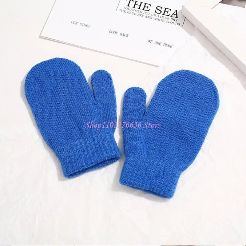 Guantes sin dedos de punto para bebé: cálidos para el invierno - imagen 5
