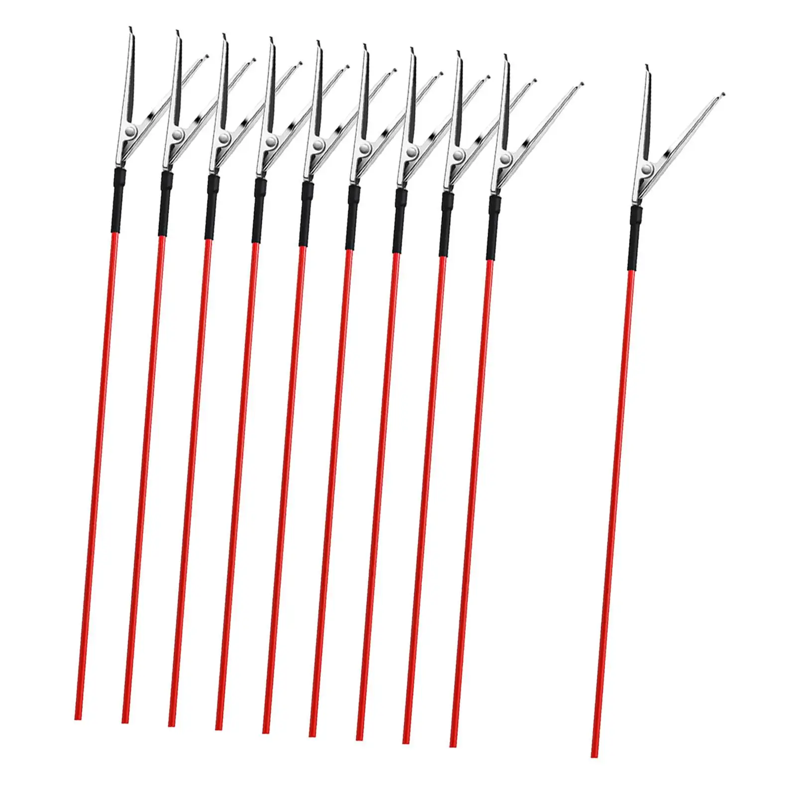Pinzas de cocodrilo largas con cable para modelismo - imagen 4